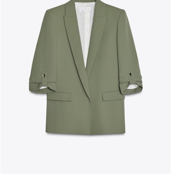 BLAZER WITH ROLLED-UP SLEEVES - Picture 5 of 6